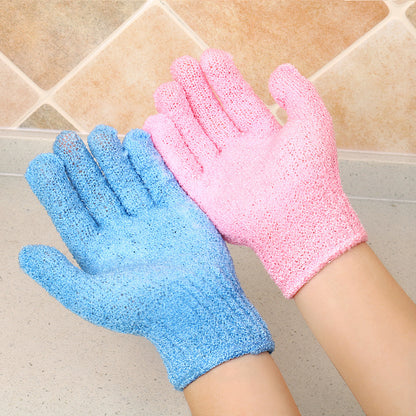 Bath towel gloves Candy color mud towel Bathroom glove bath towel